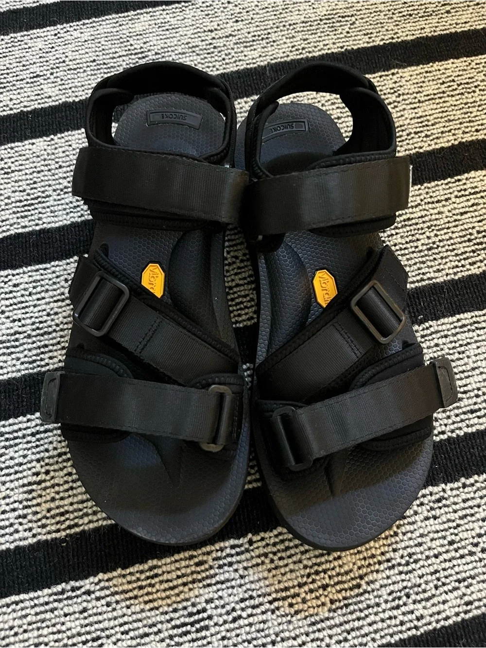 Suicoke Kisee Black Adjustable Strap Sandals M9 EU42